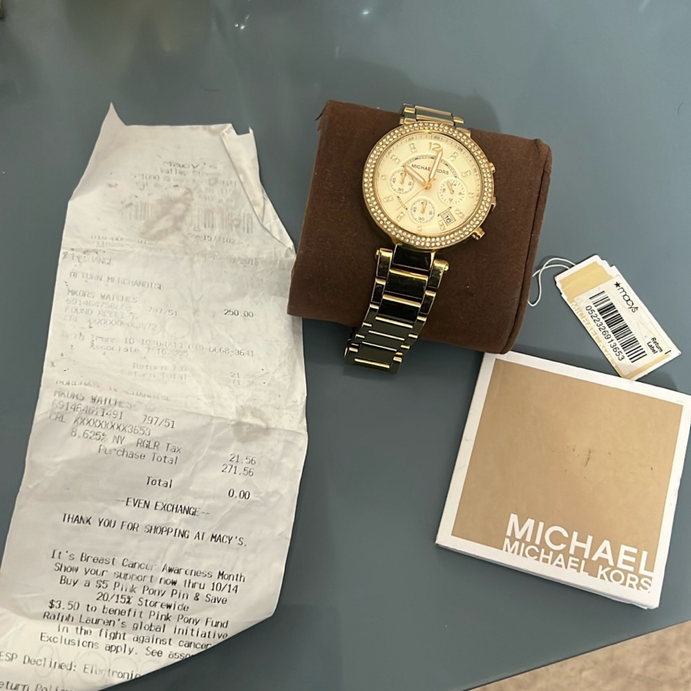 Michael kors gold womens watch - Picture 1 of 6